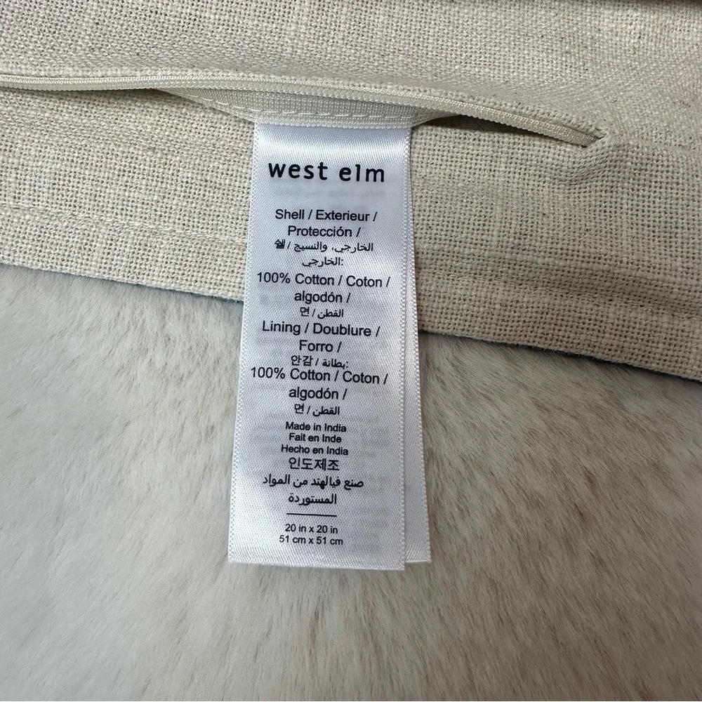 West Elm pillow cover